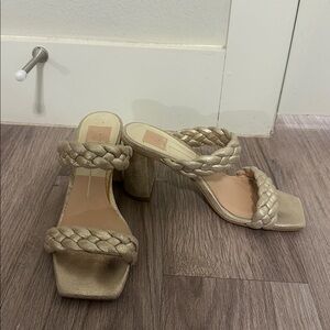 Dolce vita Gold Braided Women's Sandals
